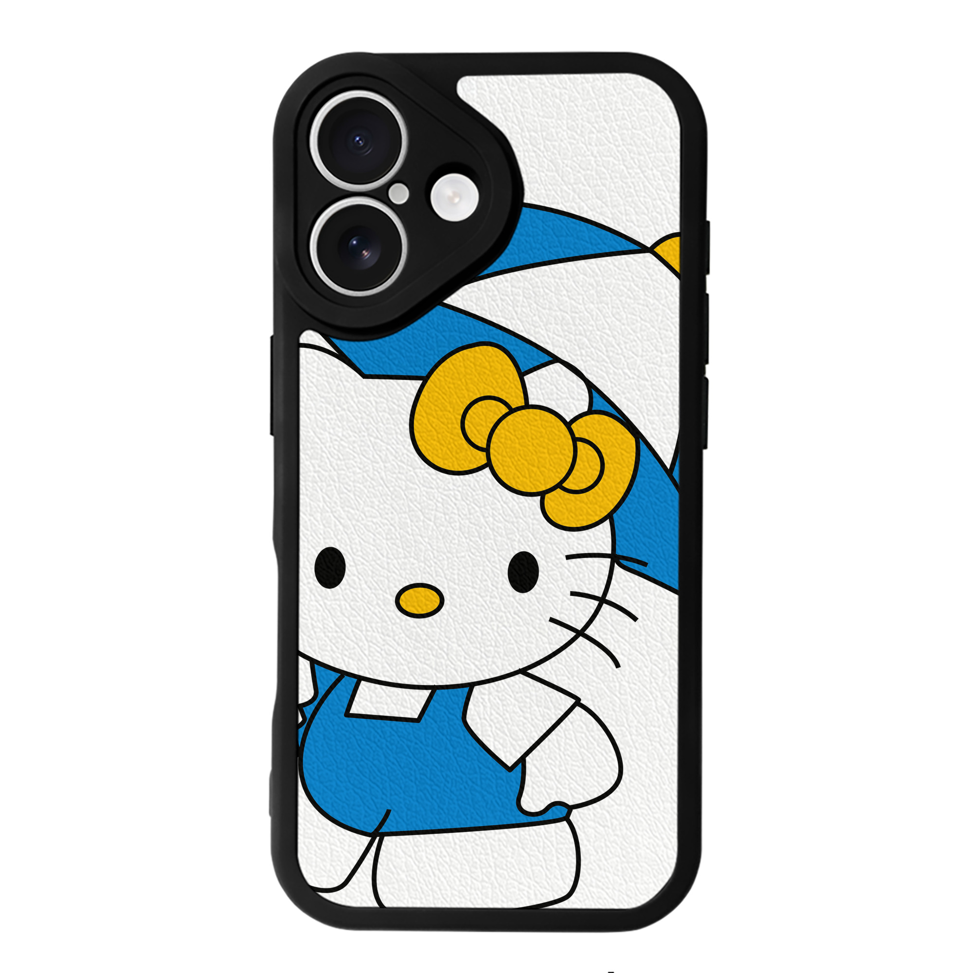 （画像用） Hello Kitty ハローキティ 【iPhone 16シリーズ対応】シリコンスマホケース（レザー調） 材質：シリコン